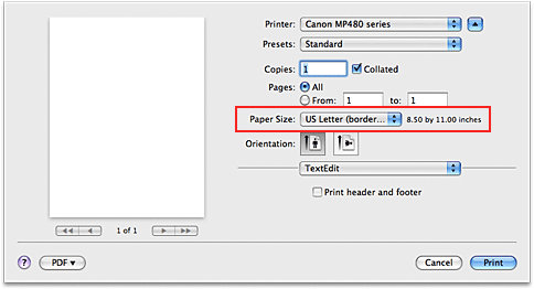 change printer settings on a mac for canon